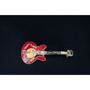 1990s Hard Rock Cafe‎ RED Les Paul Guitar Pin SAN DIEGO